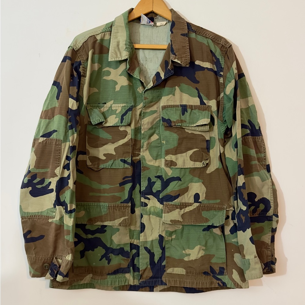 Propper Camouflage Military Jacket‎ - Green and Brown men’s size Medium (G24)